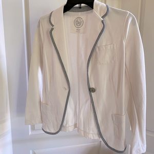White Jacket/Blazer with Gray Trim (Lightweight)